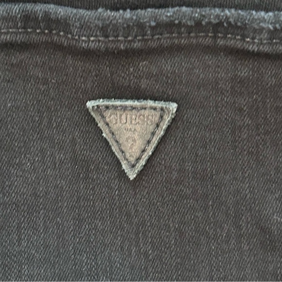 Guess Sexy Curve Distressed Skinny Black Jeans. 27 - Picture 7 of 7